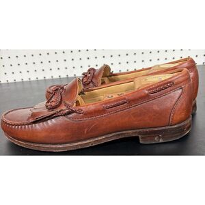 Allen Edmonds Woodstock Men’s Brown Leather Tassel Kiltie Loafers size 11 D